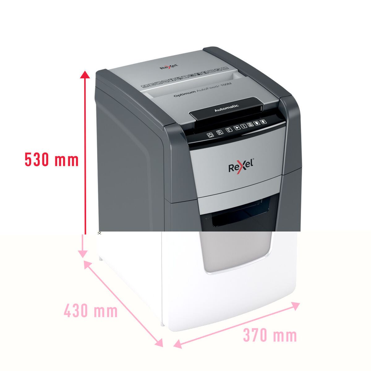 Popieriaus smulkintuvas (itin smulkus) Rexel Optimum Auto+ 100M